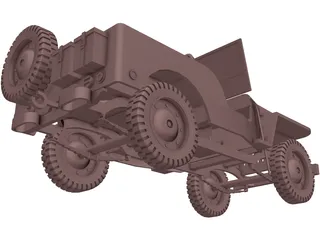 Jeep Willys (1942) 3D Model