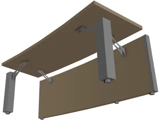 Table Control Centre Multiuse 3D Model