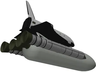 Space Shuttle Buran [+Energia] 3D Model