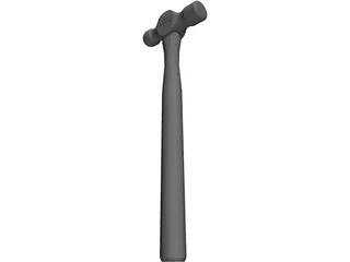 Ballpeen Hammer 3D Model