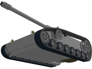 Future Tank Concept 3D Model