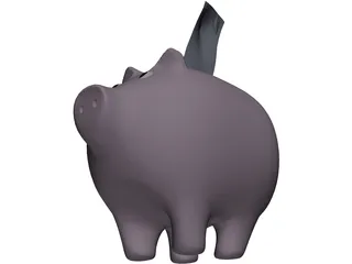 Piggy Bank 3D Model