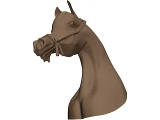 Horse Head Arabian 3D Model