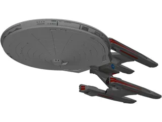 Star Trek Ship 3D Model