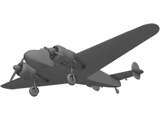 Beechcraft C-45 3D Model