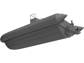 Inflatable Boat 3D Model