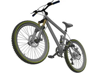 Bike Mountain Trail 3D Model