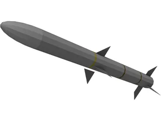 AMRAAM Missile 3D Model