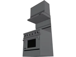 Jenn-Air Gas Range 3D Model