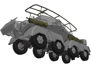 Sd.KfZ. 263 Funkwagen 3D Model