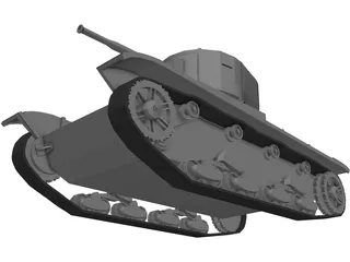 T-26B 3D Model