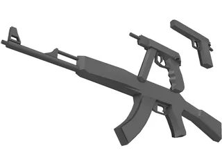 Guns 3D Model