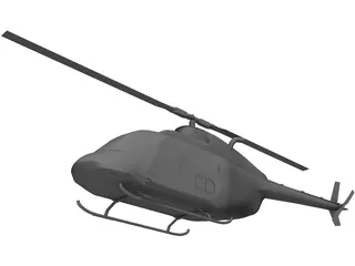 Bell 206 JetRanger 3D Model