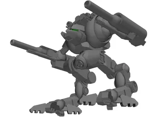 Uziel Battletech 3D Model