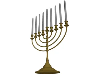 Menorah 3D Model