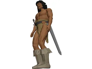 Conan the Barbarian 3D Model