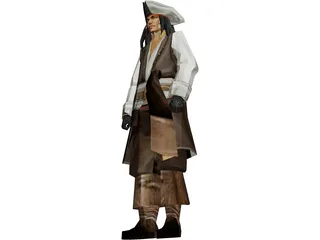 Captain Jack Sparrow 3D Model