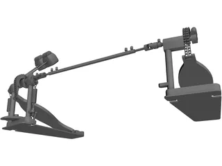 DW5000 Double Pedal 3D Model