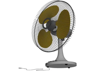 Table Fan 3D Model