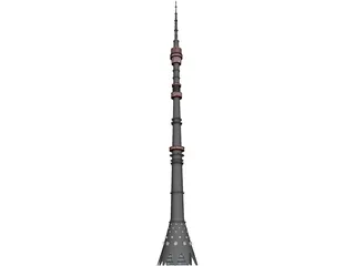 Television Tower 3D Model