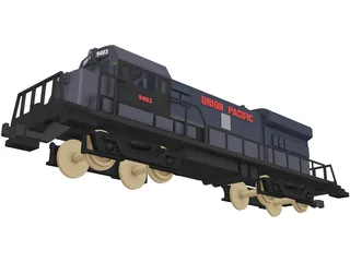 Union Pacific Train 3D Model