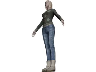 Emily Girl 3D Model