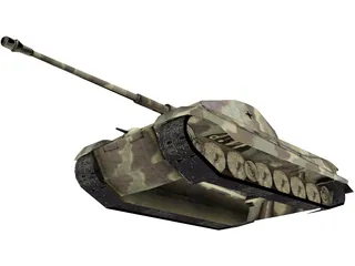 Tiger II German Tank 3D Model