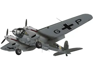 Heinkel He111H 3D Model