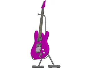 Electric Guitar 3D Model