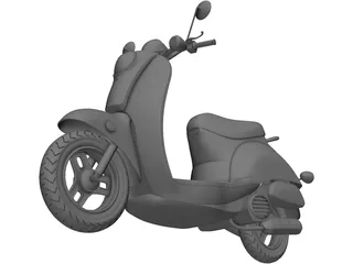 Vespa Scooter 3D Model