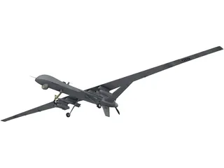 General Atomics MQ-1 Predator UAV 3D Model