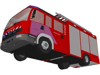 Mercedes-Benz Atego Brandweer Fire Truck 3D Model