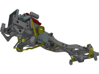 Mercedes-Benz Unimog Chassis 3D Model