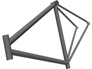 Race Bike Frame 3D Model