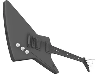 Gibson Explorer Guitar 3D Model