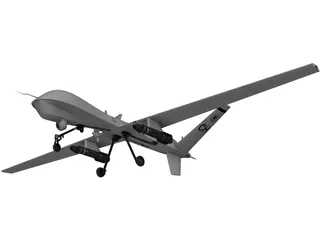 General Atomics MQ-9 Predator UAV Drone 3D Model