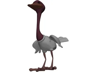 Ostrich 3D Model