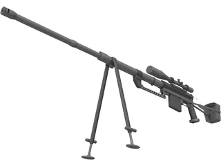 CheyTac M-200 Intervention 3D Model