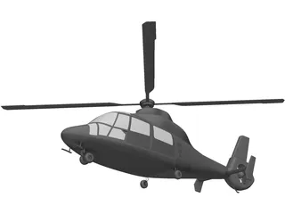 Eurocopter AS-365 Dauphin 3D Model