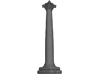 Roman Column 3D Model