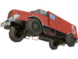 Mercedes-Benz Fire Truck 3D Model