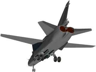 Sukhoi Su-24 Fencer 3D Model