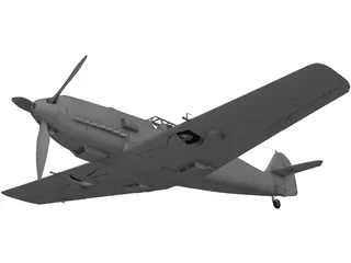 Messersmitt BF-109E 3D Model