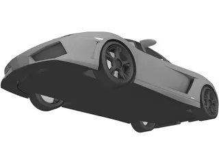 Lamborghini Gallardo LP560-4 Spyder (2009) 3D Model
