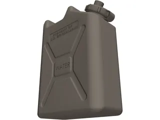 Water Container Military 5 Gallon 3D Model