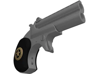 Derringer Texas Ranger 3D Model