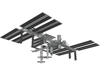 International Space Station (ISS) 3D Model