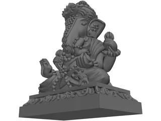 Thai Buddha China Statue 3D Model