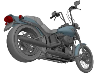 Harley-Davidson FXSTS Springer Softail 3D Model