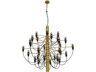 Flos 2097 Chandelier 3D Model